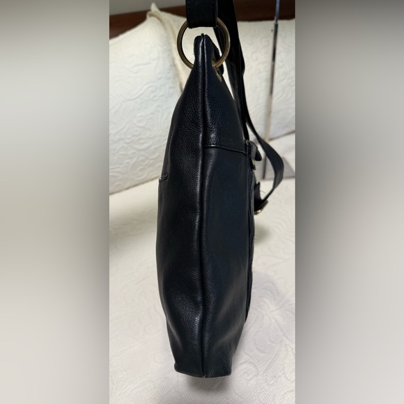 Gently Used Great American Leather Works Black Leather Shoulder Bag - Picture 5 of 7